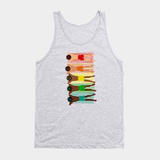 Hunky Mon on Rainbow Towels Tank Top